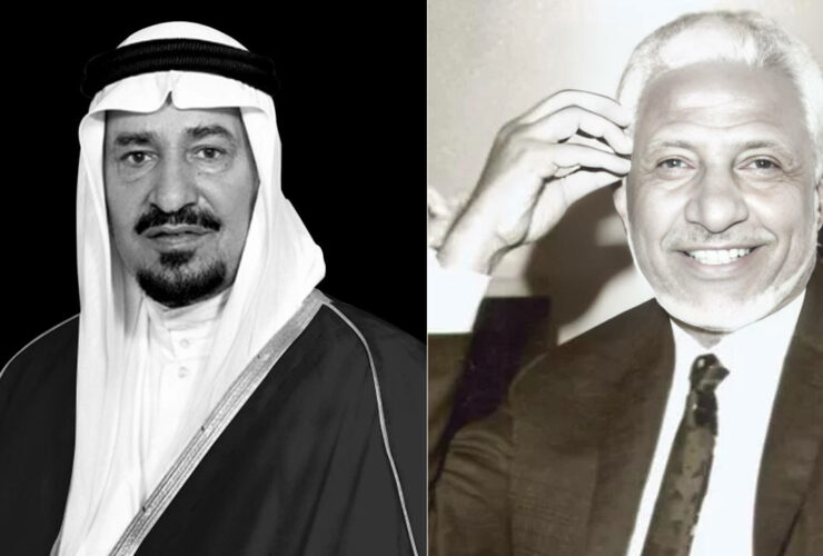 الأستاذ أحمد محمد نعمان والملك خالد بن عبدالعزيز