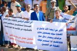 فعالية احتجاجية في العاصمة عدن تطالب بإعادة تشغيل مصافي عدن