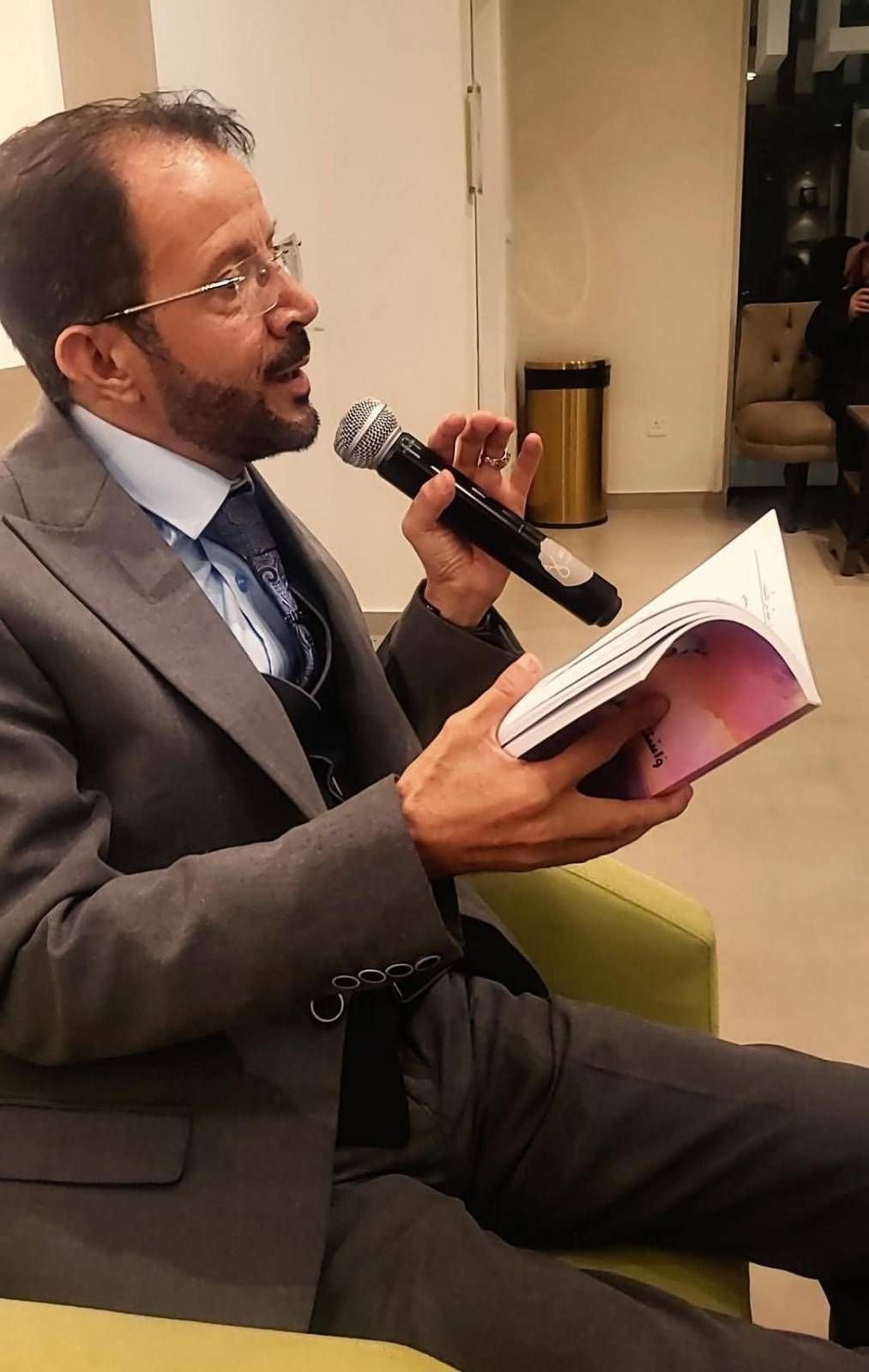 البكالي  اثناء المشاركة في احدى الفعاليات