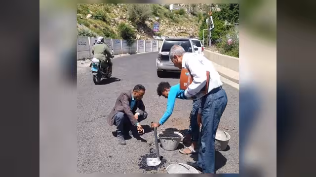 مبادرة فردية تعيد الحياة لطريق جبل صبر بعد سنوات من الإهمال