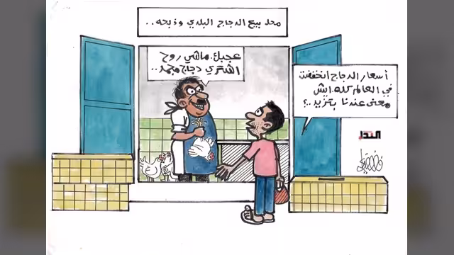 كريكاتير- أسعار الدجاج