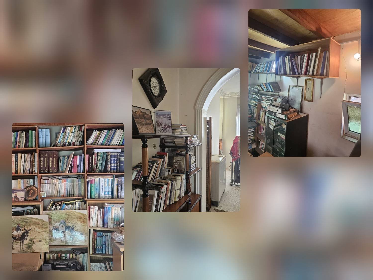 المكتبة من زوايا مختلفة