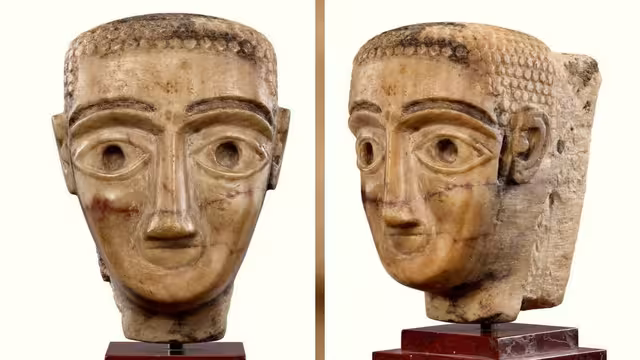 خارج المزاد.. رأس نادر من آثار اليمن يُعرض للبيع الخاص