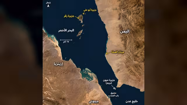 الحـ..وثيون يسيطرون على جزيرة ميون الاستراتيجية في باب المندب