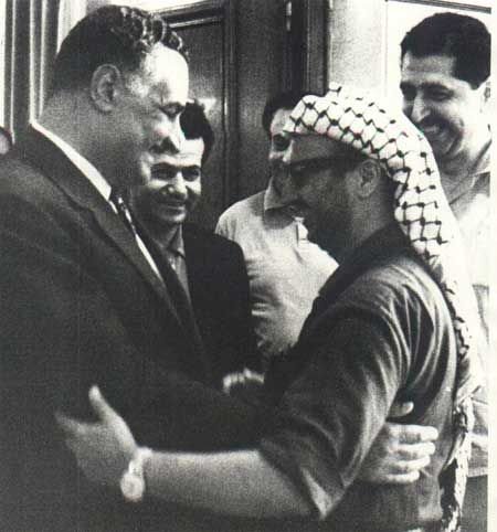 عبدالناصر وياسر عرفات