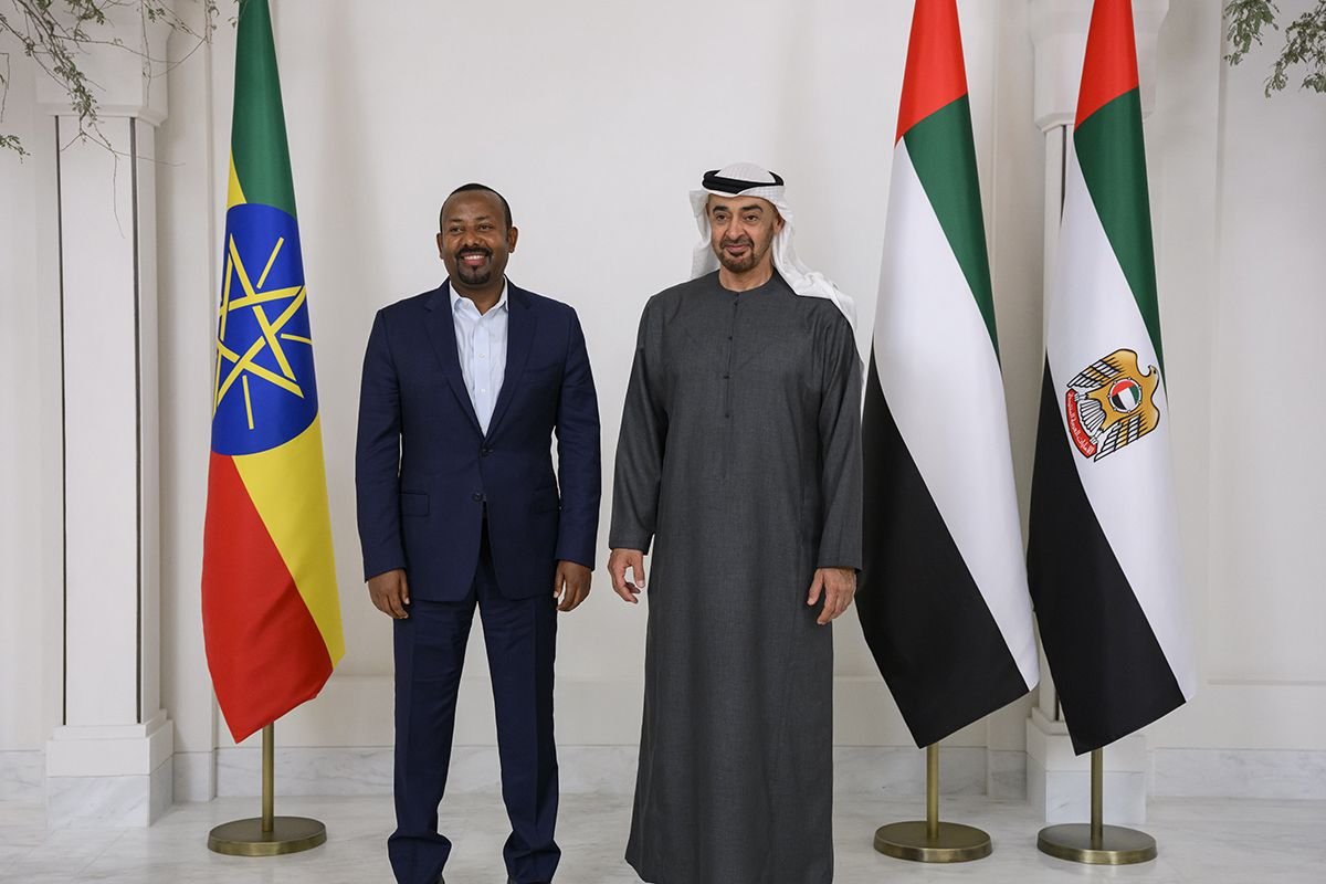 آبي أحمد مع محمد بن زايد