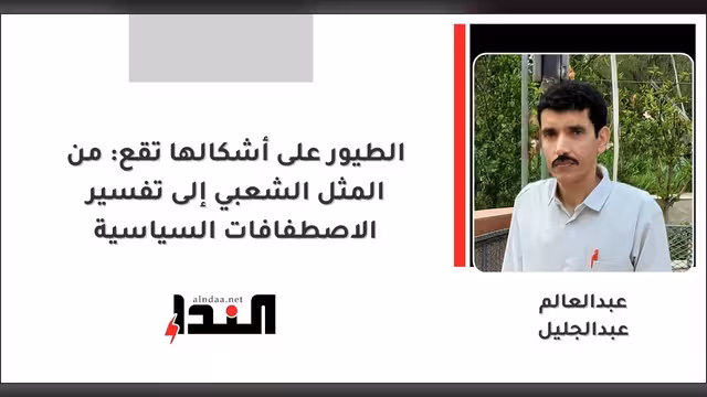 الطيور على أشكالها تقع: من المثل الشعبي إلى تفسير الاصطفافات السياسية