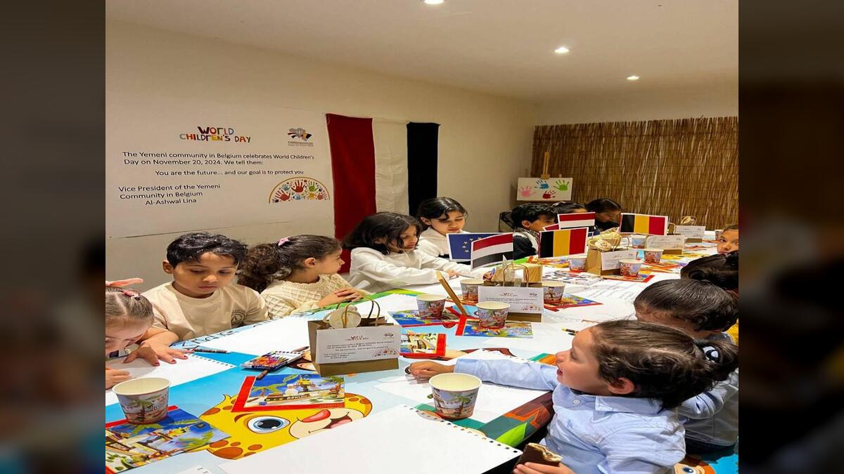 أطفال اليمن وبلجيكا يحتفلون بيومهم العالمي في نامور