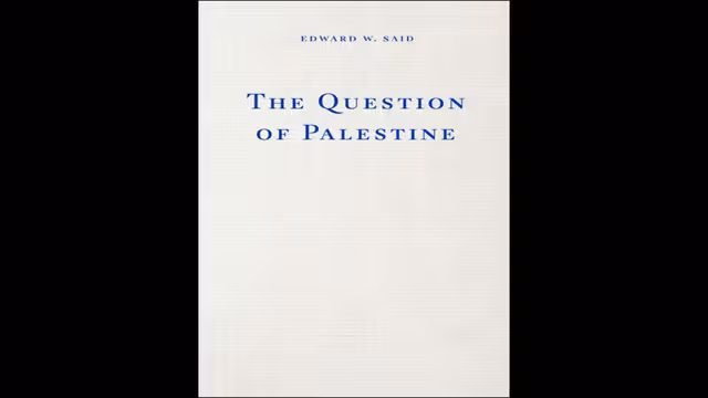 عن الأهمية المستمرة لكتاب "مسألة فلسطين" لإدوارد سعيد