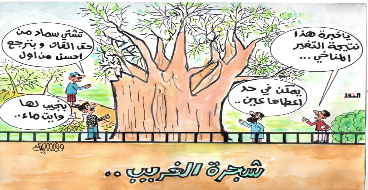 كاريكاتير- شجرة الغريب