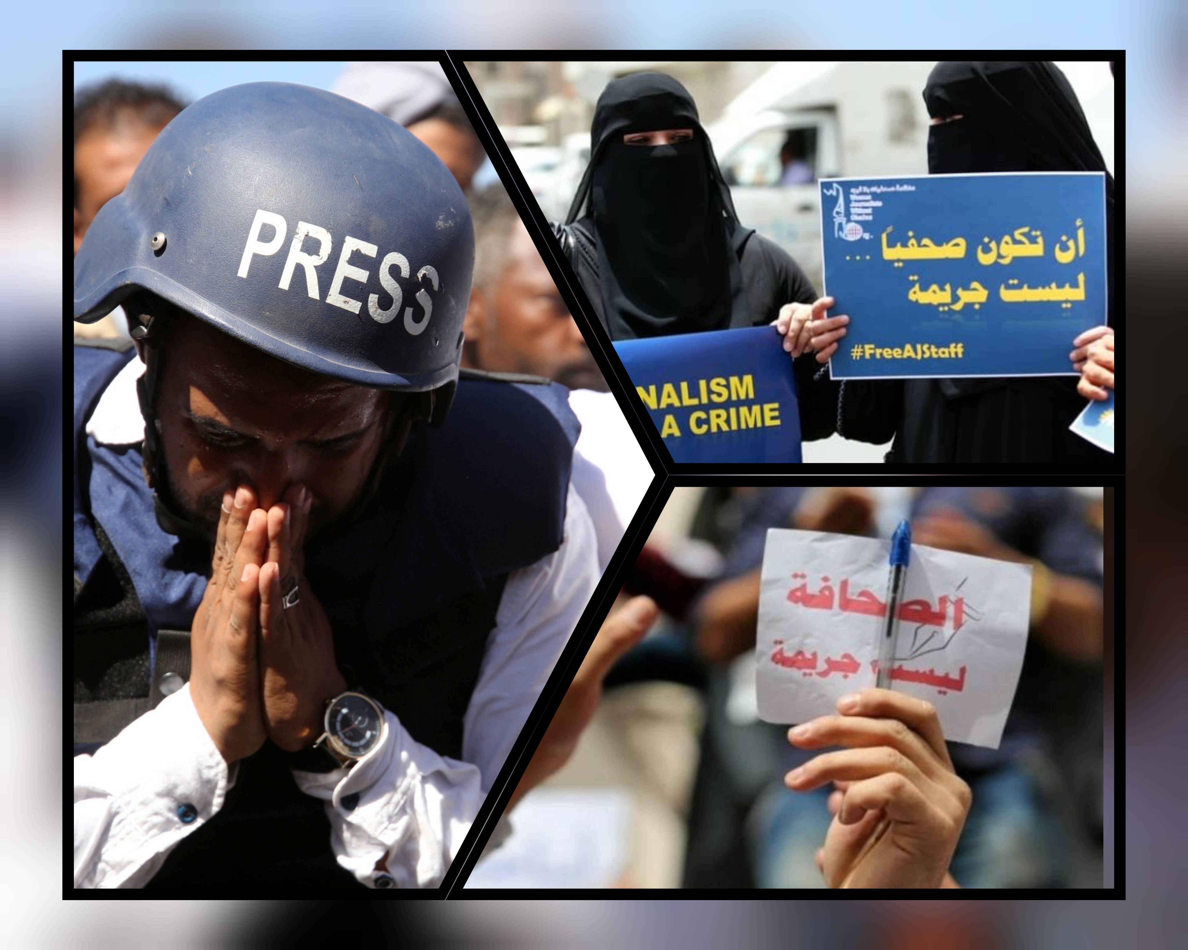 عقد أسود من القمع.. أكثر من 2000 انتهاك لحرية الصحافة في اليمن