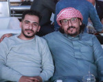 المجاهد مع الفنان عبود خواجة