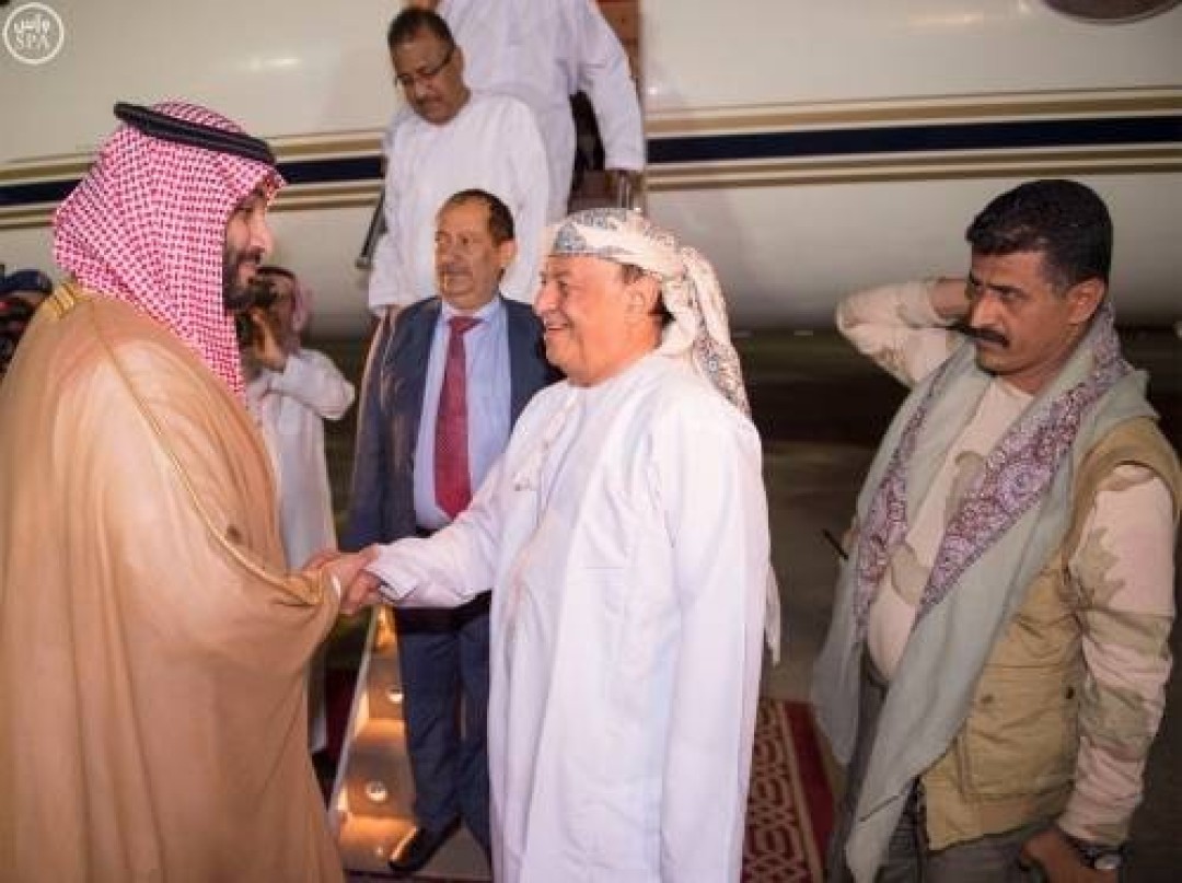 عبدربه عند وصوله الرياض