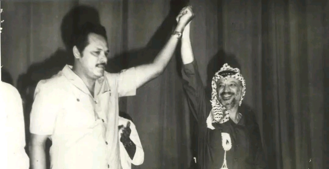 ياسر عرفات والرئيس علي ناصر محمد