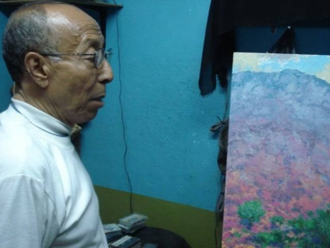 في مرسم هاشم 2009 ـــ عدسة الكاتب في مرسم هاشم 2009 ـــ عدسة الكاتب