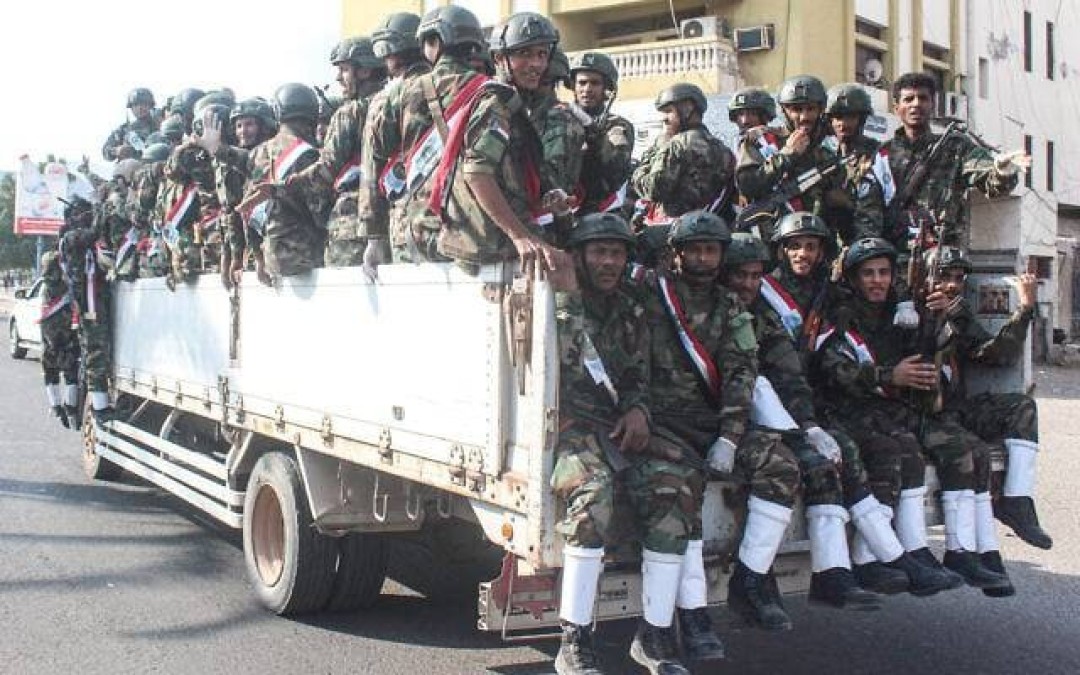 قوات تابعة للمجلس الإنتقالي قوات تابعة للمجلس الإنتقالي