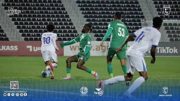 تضامن حضرموت يخسر أمام النهضة العماني في دوري أبطال الخليج