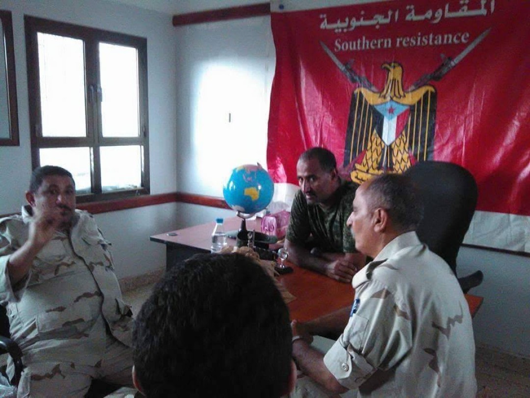 الزبيد مع  قيادات المقاومة