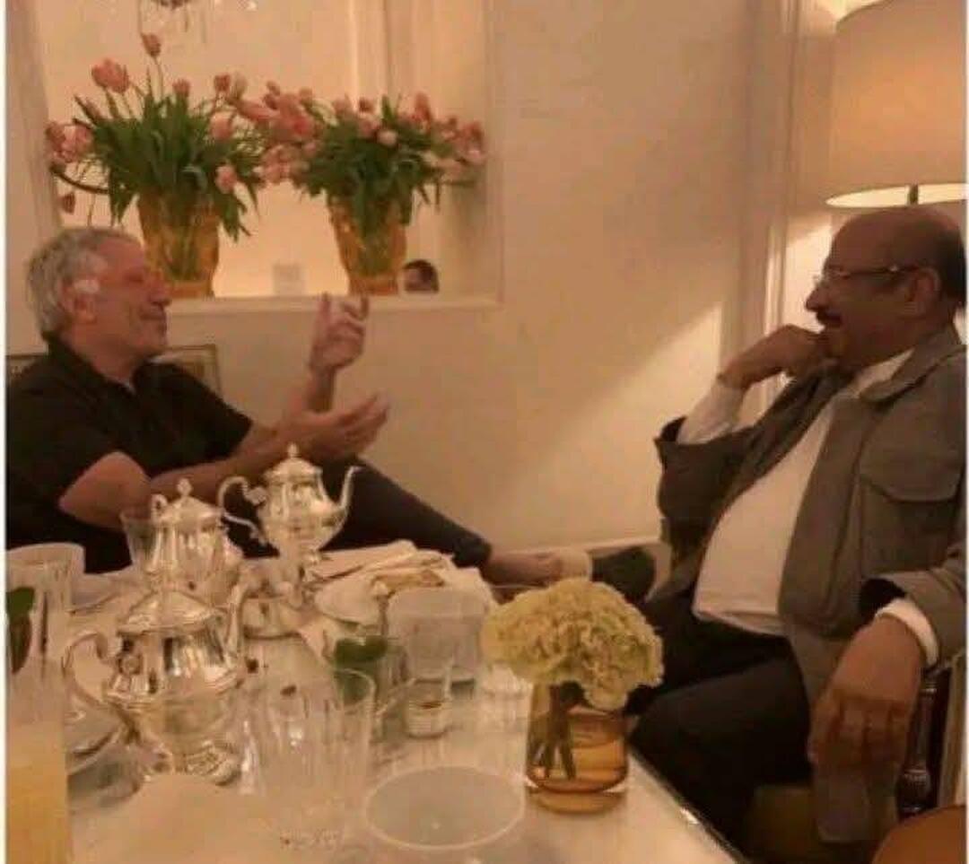 صورة متداولة تظهر شاهر وابستين ـ منصات
