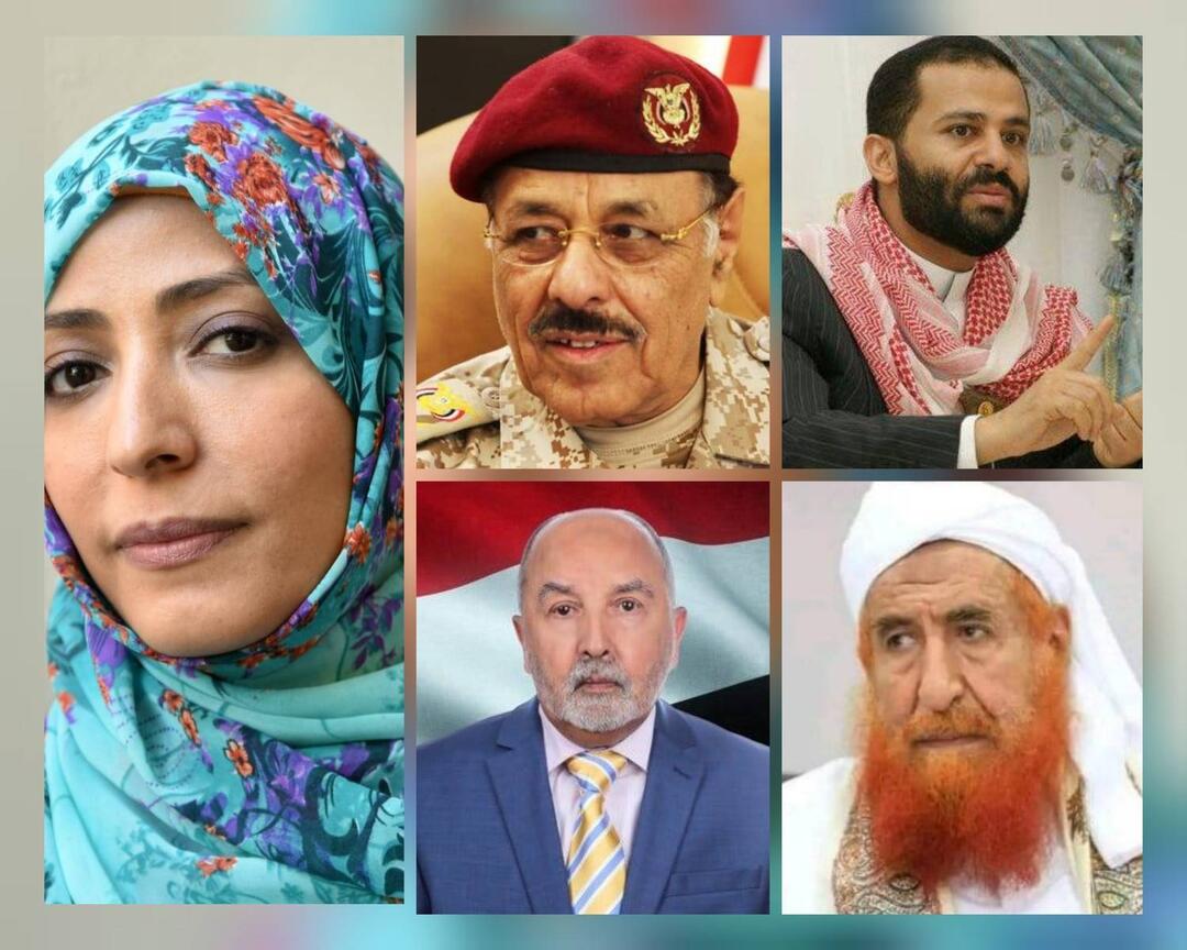 حميد وعلي محسن والزنداني واليدومي وتوكل