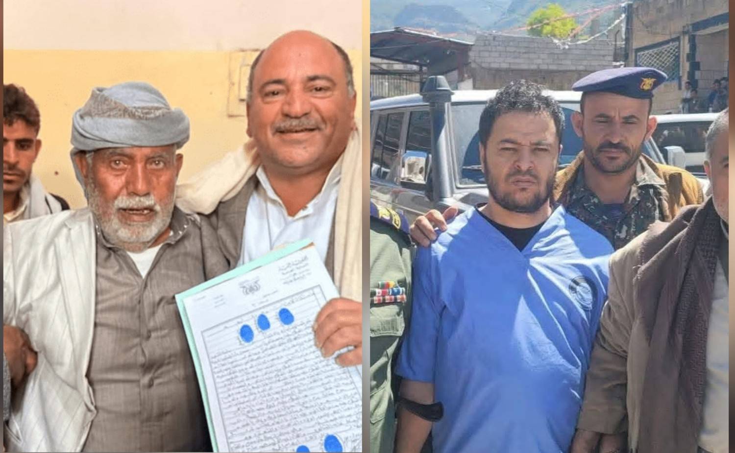 إب: آل الحجيلي يعلنون العفو عن السجين محمد طاهر سموم وسط ساحة الإعـدام